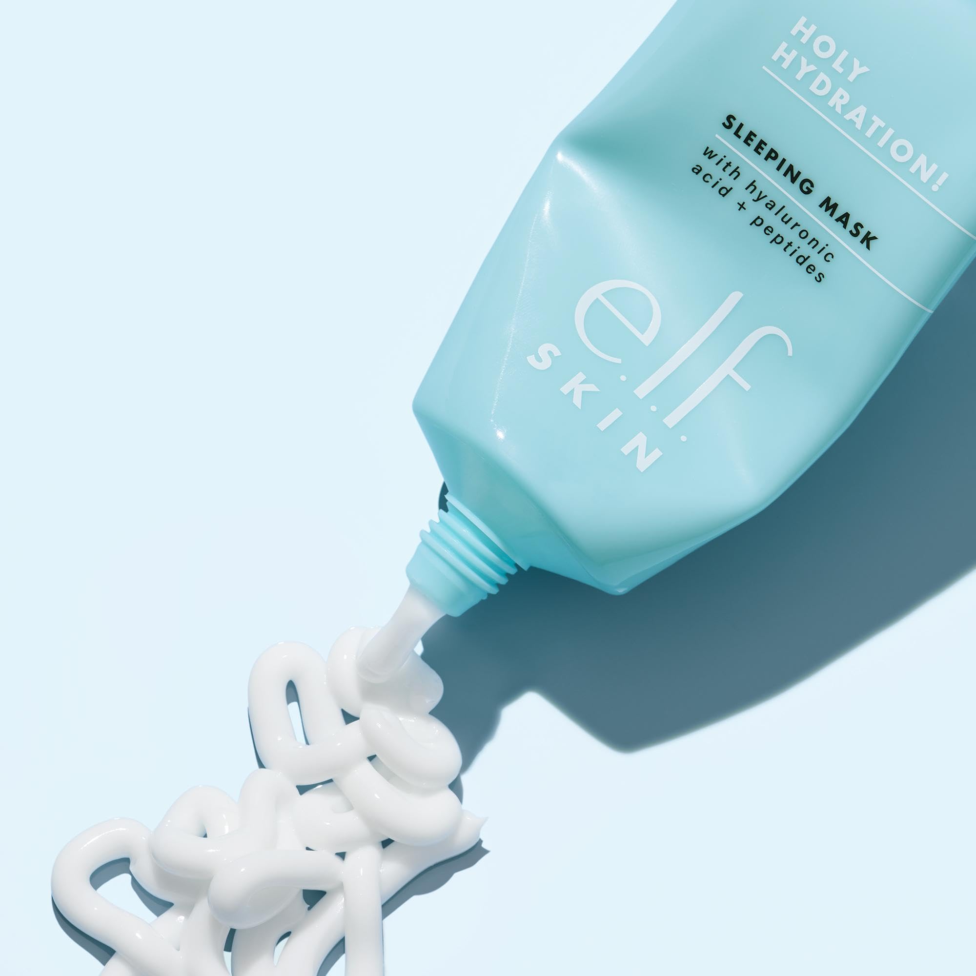 e.l.f. Holy Hydration size comparison next to a hand showing jar scale and travel friendliness