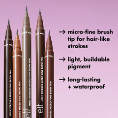 e.l.f. Holy Strokes swatches on skin showing buildable, natural pigment