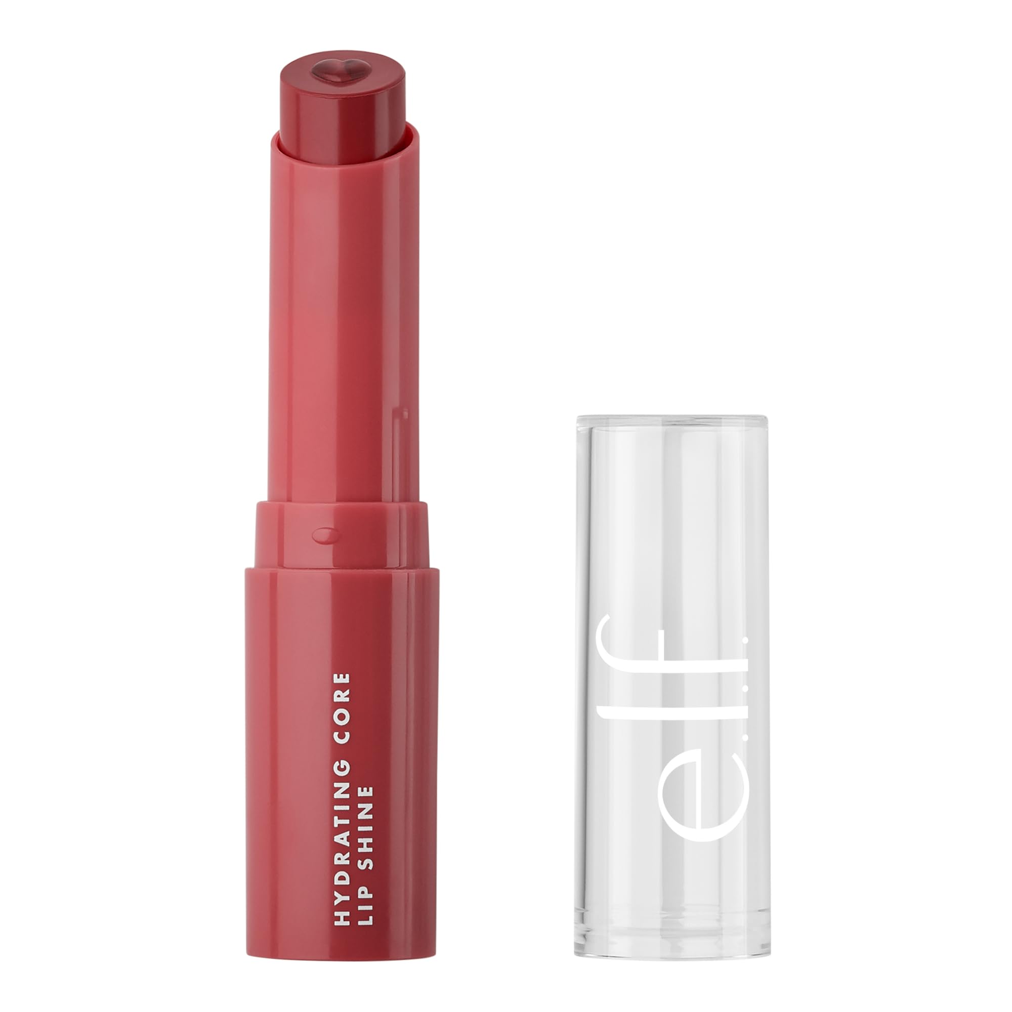 e.l.f. front packaging showing Joyful Pink Rose shade and glossy finish benefit