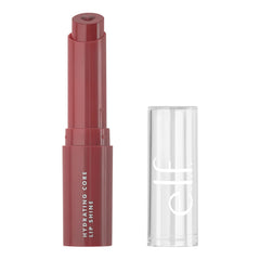 e.l.f. front view of Hydrating Core Lip Shine showing slim tinted tube and shade