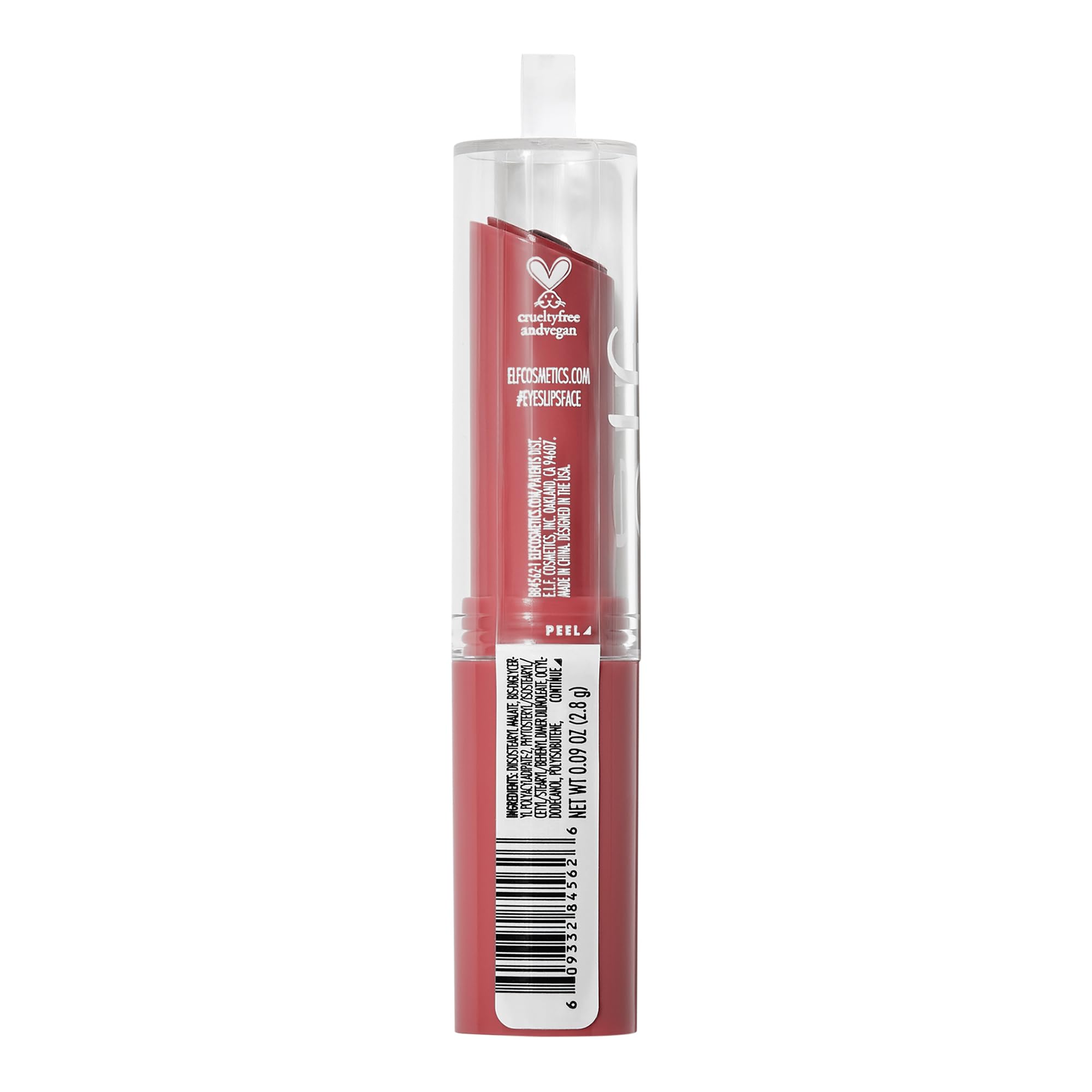 e.l.f. lip shine in a makeup bag showing everyday-ready hydration benefit
