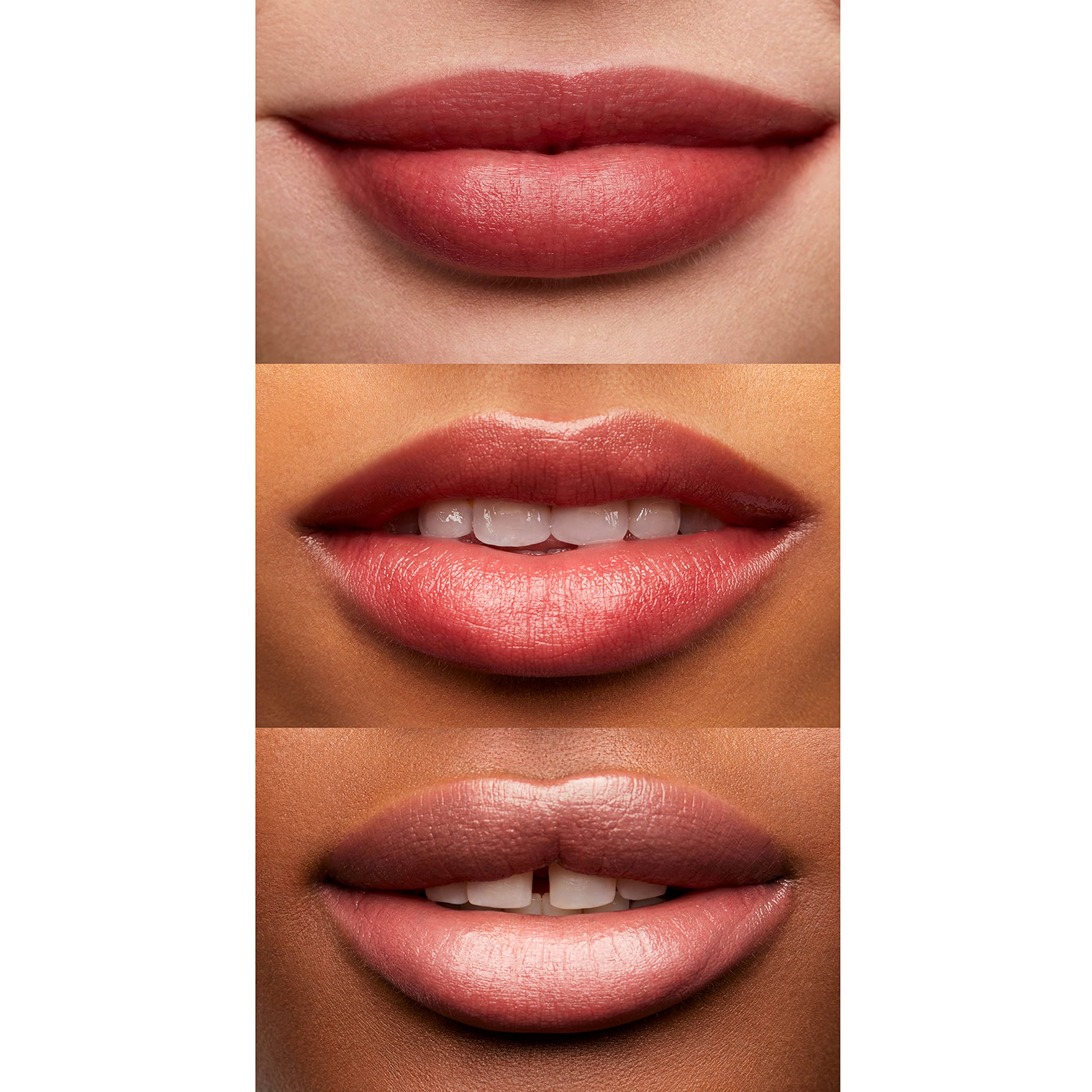 e.l.f. texture swipe demonstrating glossy, melting balm for smooth lips