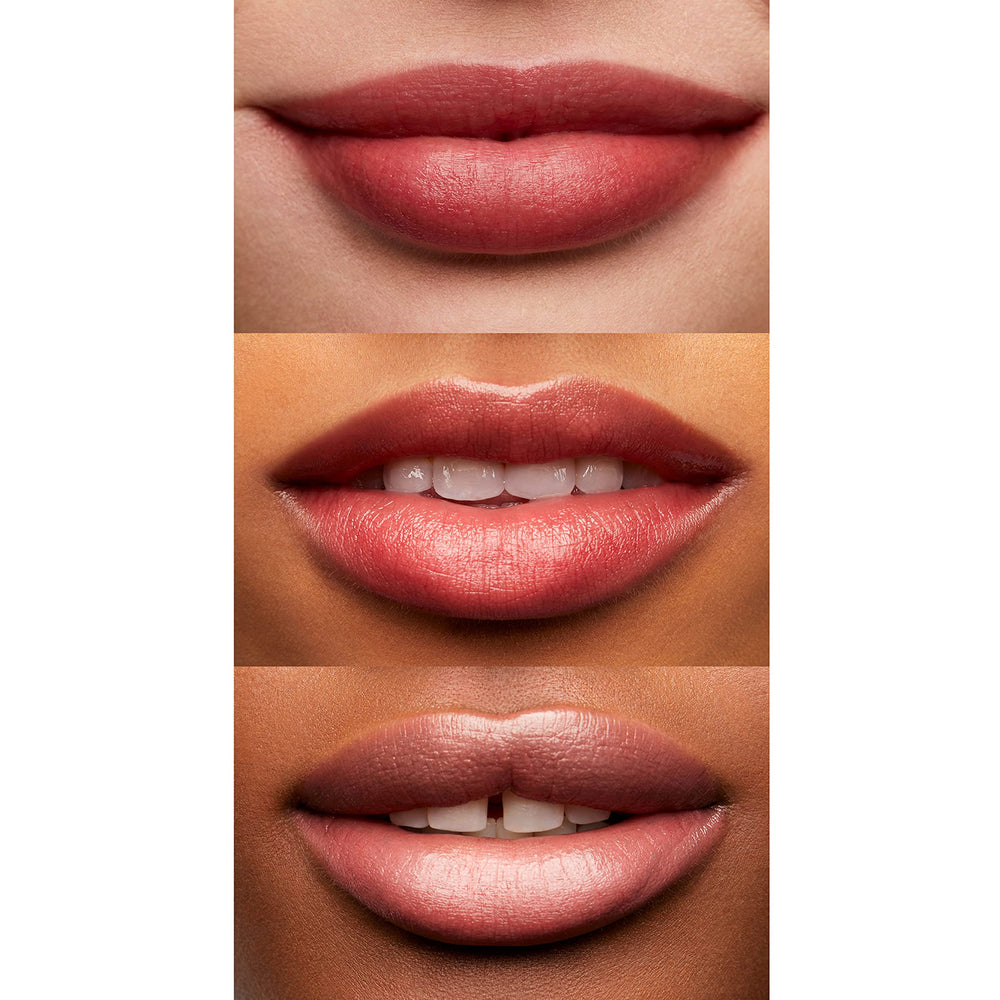 e.l.f. texture swipe demonstrating glossy, melting balm for smooth lips