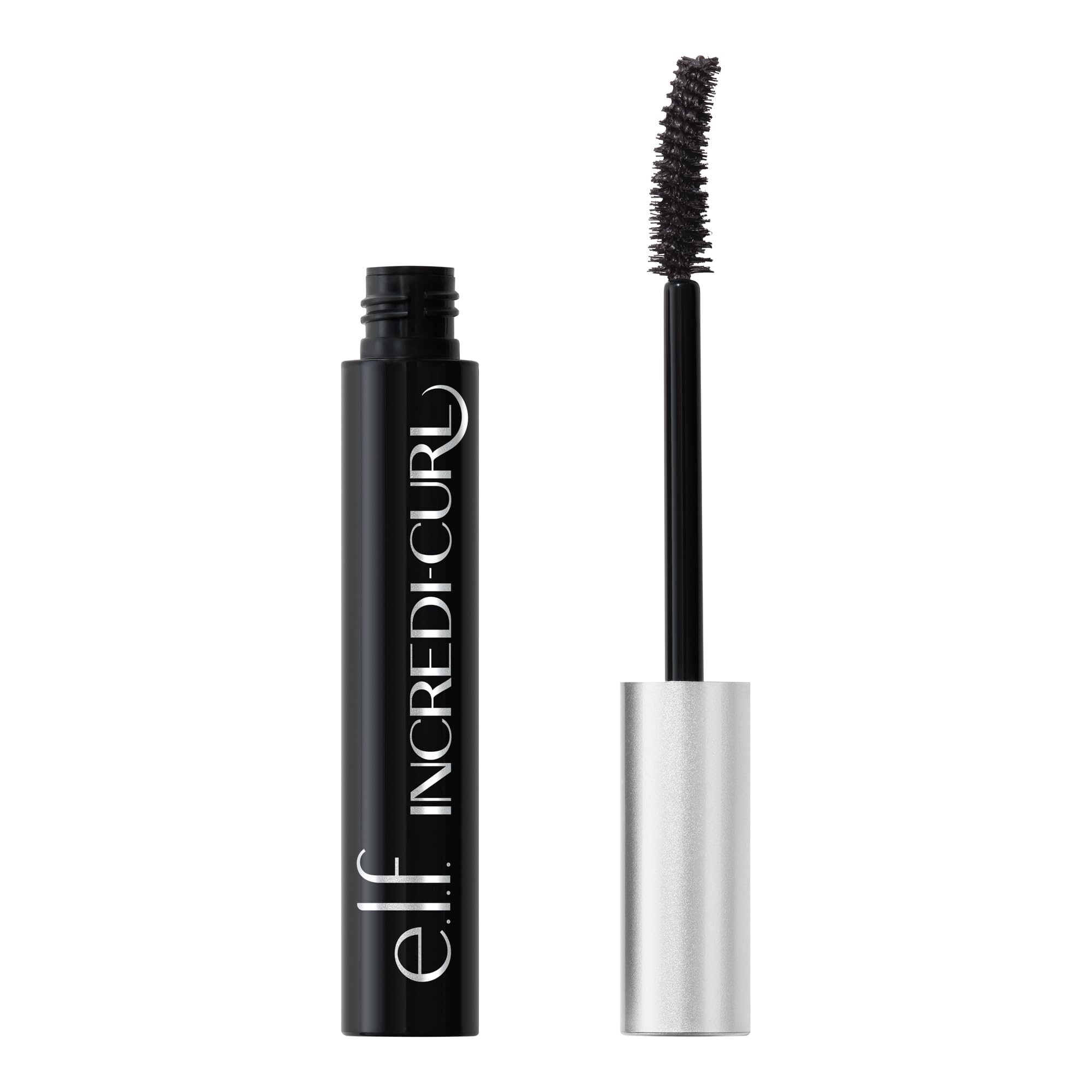 e.l.f. Incredi-Curl mascara front tube showing product branding and shade