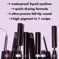e.l.f. eyeliner applied on eye during makeup routine for defined look