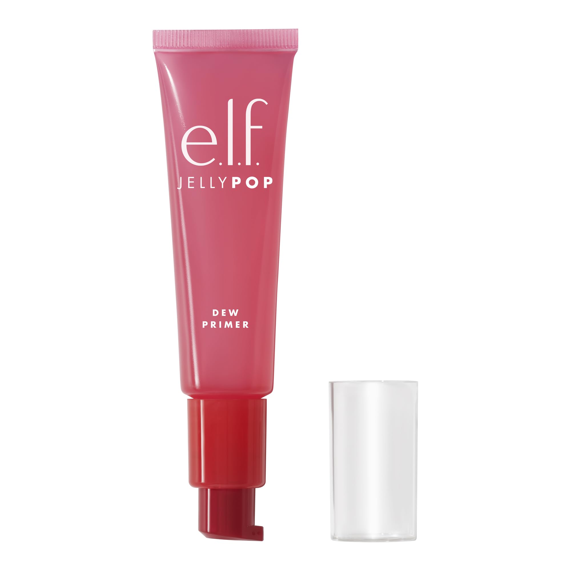 e.l.f. front packaging of Jelly Pop Dew Primer shows clear tube and branding for easy identification