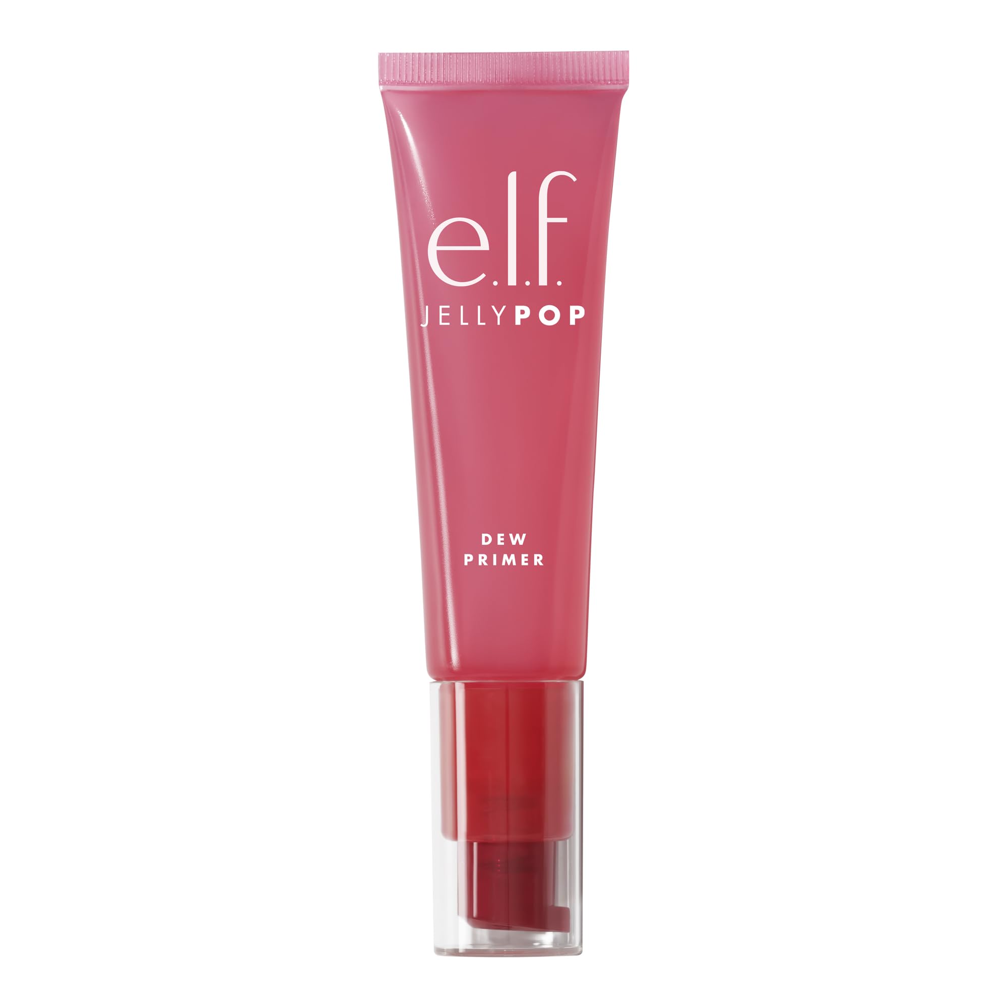 e.l.f. primer on a vanity in a bright bathroom conveying daily skincare routine ease