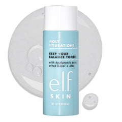 e.l.f. Keep Your Balance Toner Mini front bottle showing label and travel size benefit