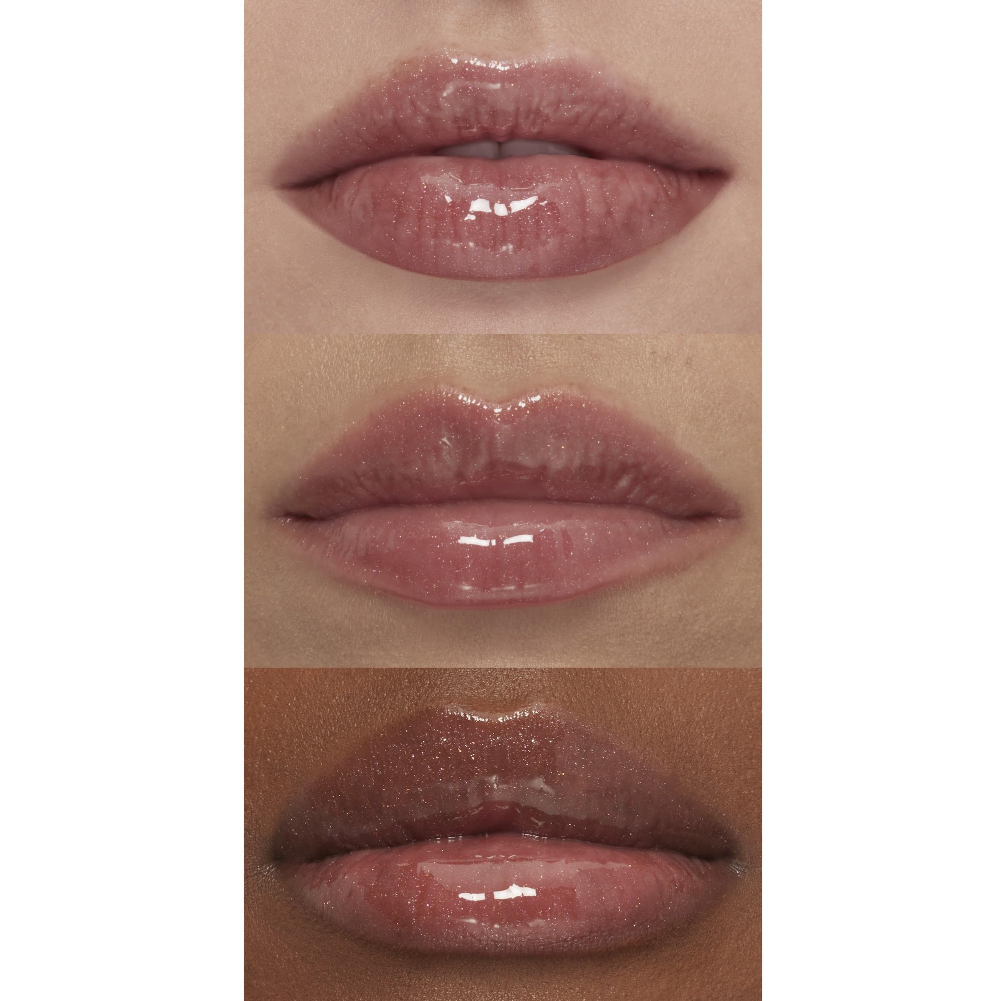 e.l.f. model wearing Chocolate Glaze for natural fuller-looking lips