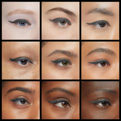 e.l.f. applying liner along lash line illustrating easy glide and precise control
