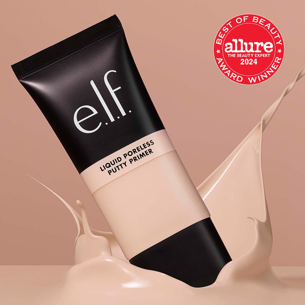 e.l.f. close-up of dispensed primer texture highlighting smooth spreadability