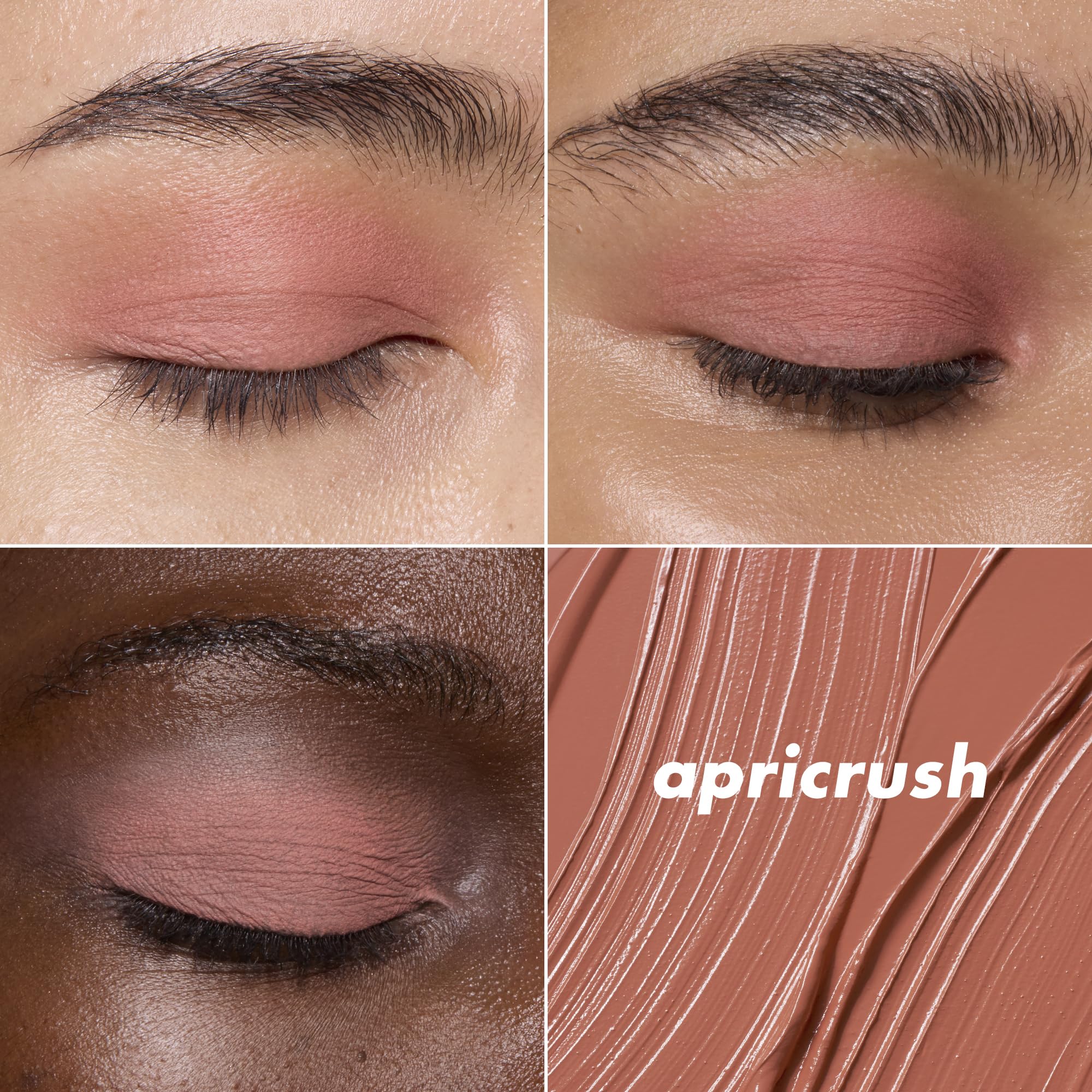 e.l.f. swatches on arm showing buildable pigment and quick-dry finish benefit