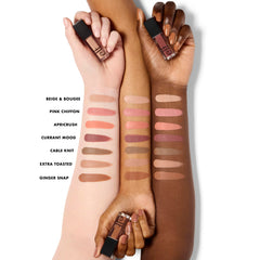 e.l.f. product applied on eyelid being blended for soft-matte benefit
