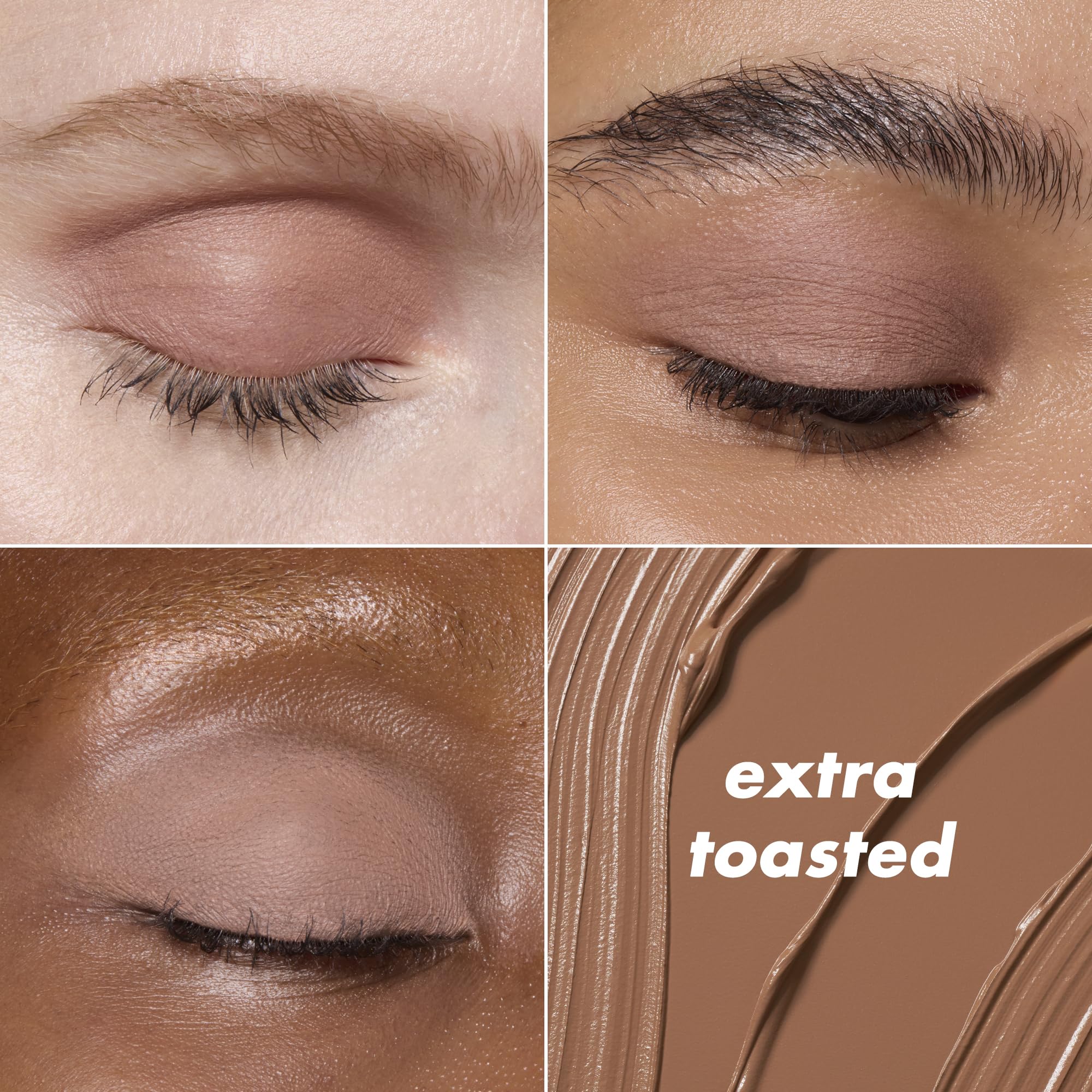 e.l.f. multiple skin swatches on arm demonstrating buildable color payoff