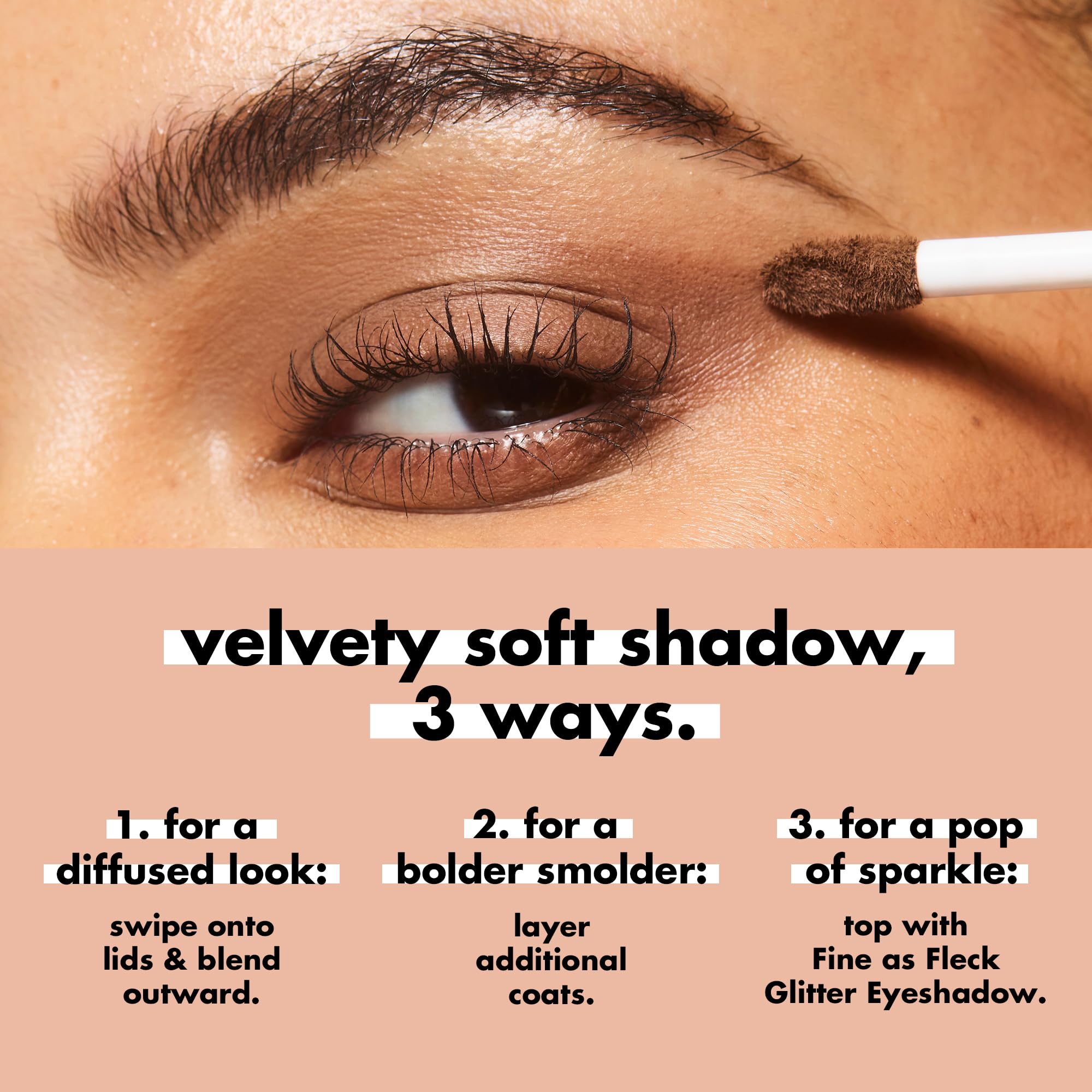 e.l.f. creamy liquid-to-powder texture swipe showing smooth blendability benefit