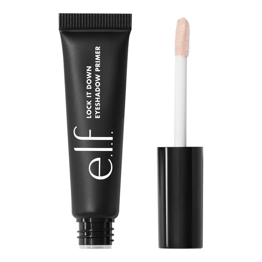 e.l.f. Lock It Down primer front packaging showing compact tube and benefit
