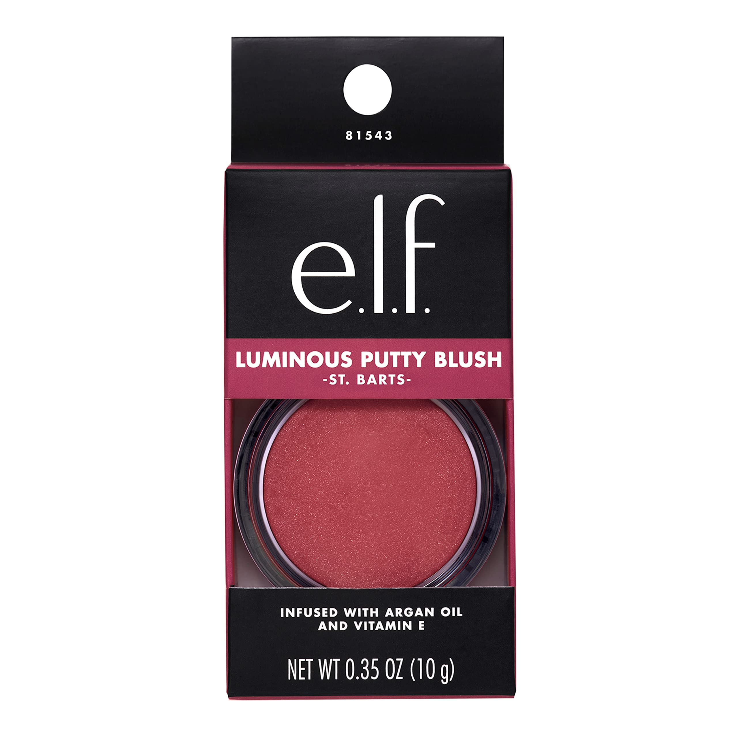 e.l.f. applying St. Barts on cheek for buildable natural shimmer
