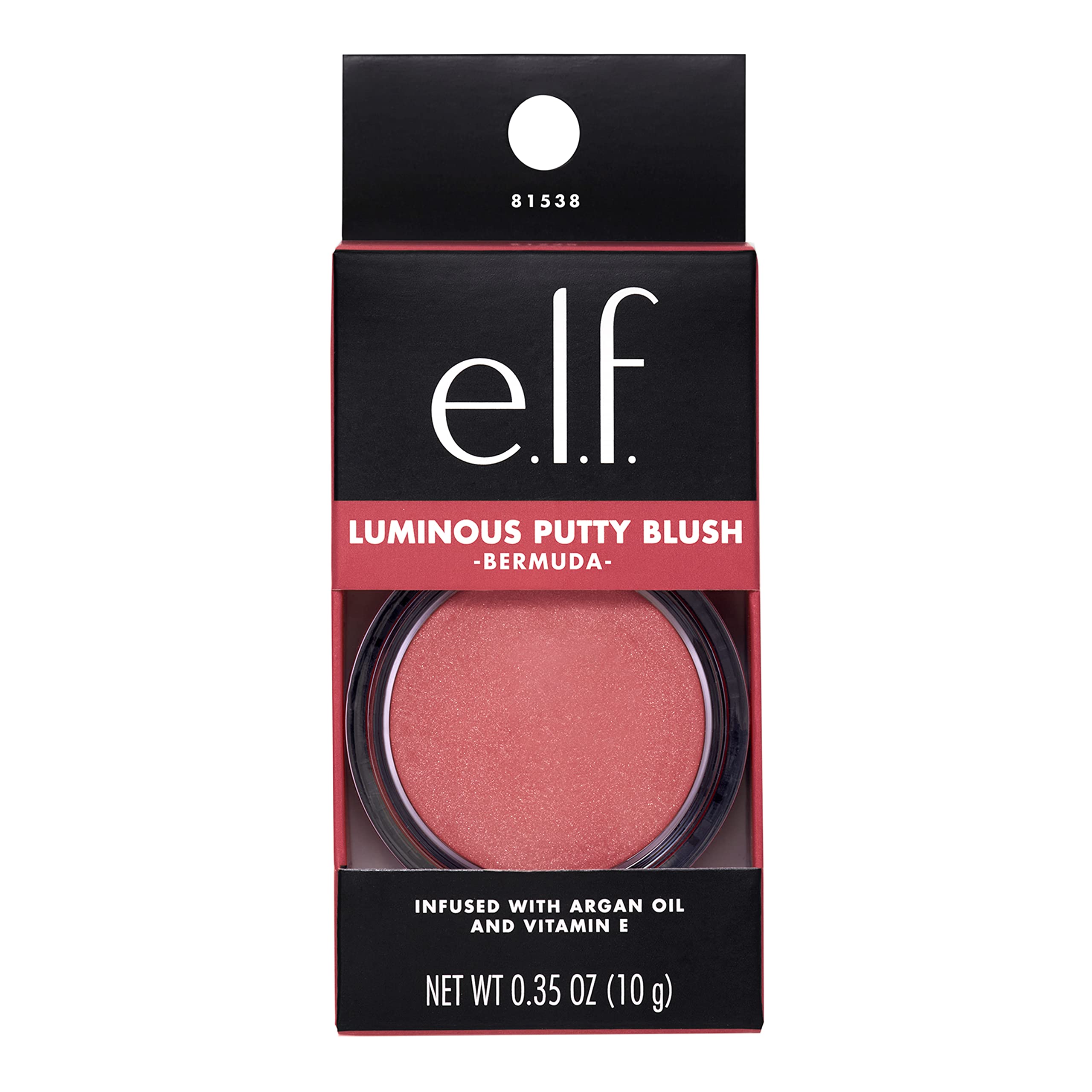 e.l.f. product applied on cheek illustrating glow and buildable color benefit