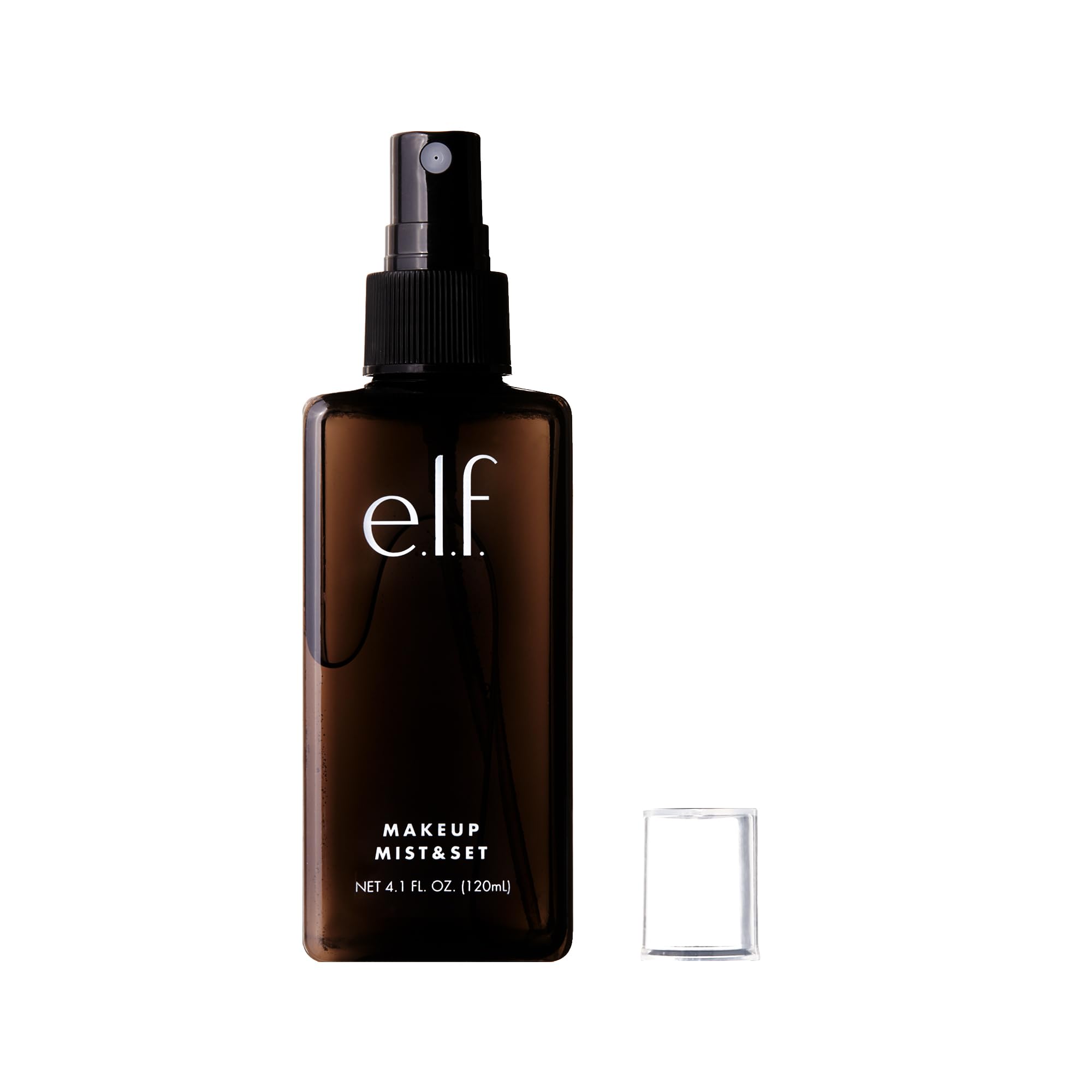 e.l.f. next to brushes and sponge illustrating boosted color payoff benefit