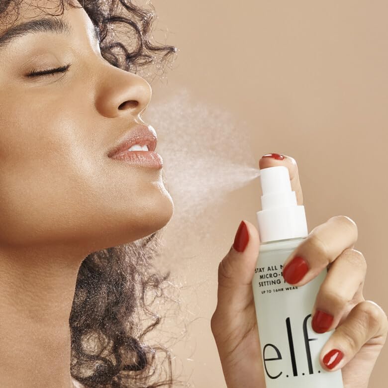 e.l.f. micro‑fine mister closeup demonstrating fine spray for even coverage