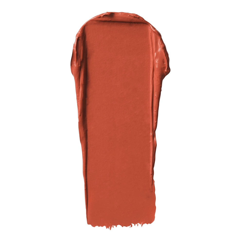 e.l.f. lipstick bullet angled close-up highlighting creamy satin texture and smooth application
