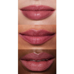 e.l.f. lipstick worn by model illustrating satin finish and confidence