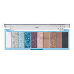 e.l.f. Perfect 10 front packaging showing ten colorful pans and compact benefit
