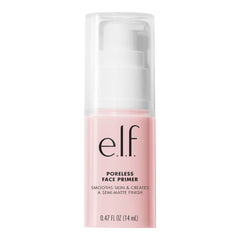 e.l.f. poreless front packaging showing bottle and label for clear product ID and benefit