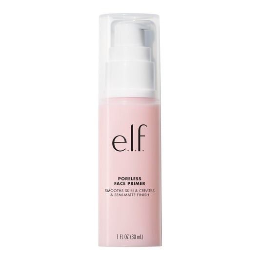 e.l.f. poreless primer front packaging showing bottle benefit