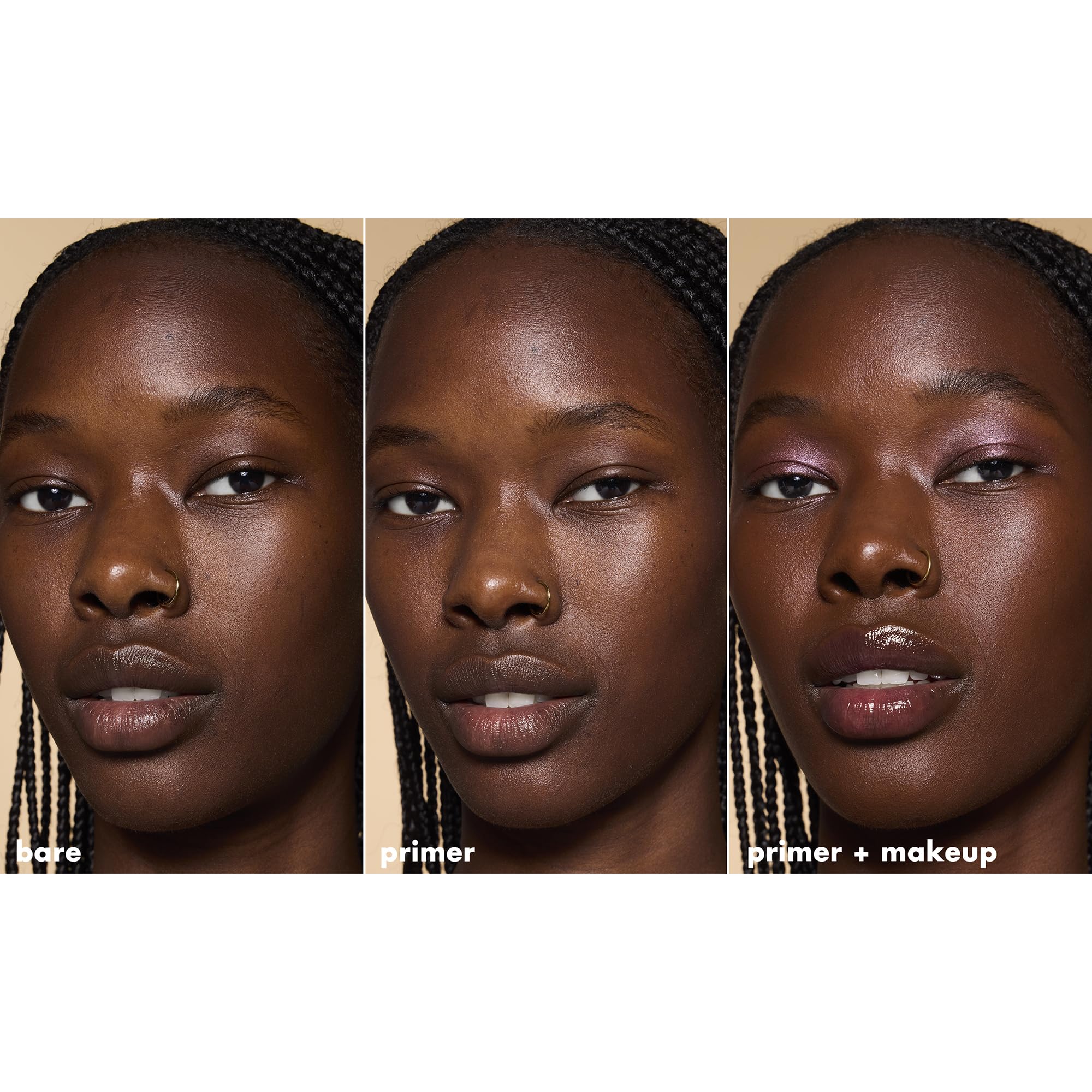 e.l.f. poreless primer on hand swatch illustrating lightweight feel