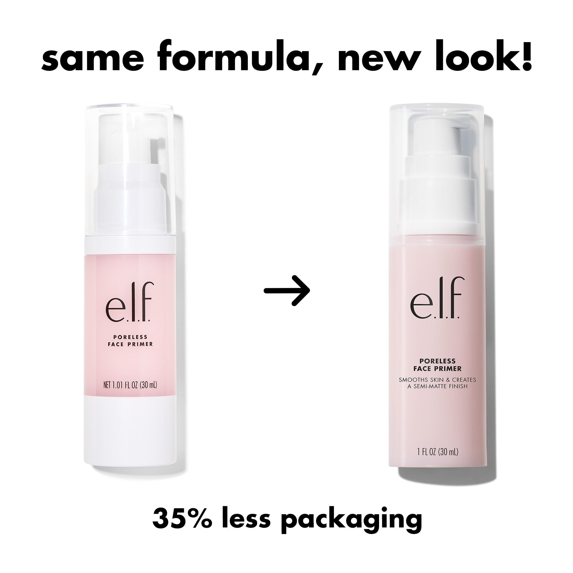 e.l.f. poreless primer pump dispenser view for easy application