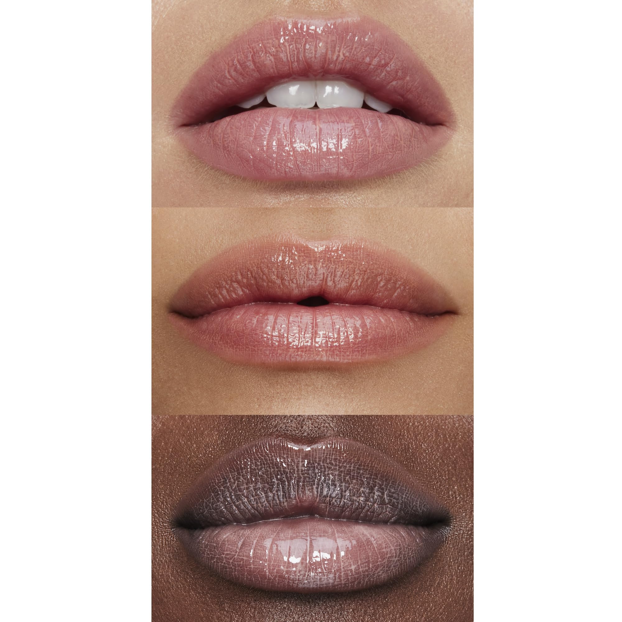 e.l.f. Pout Clout on model demonstrating sheer color and plumping effect
