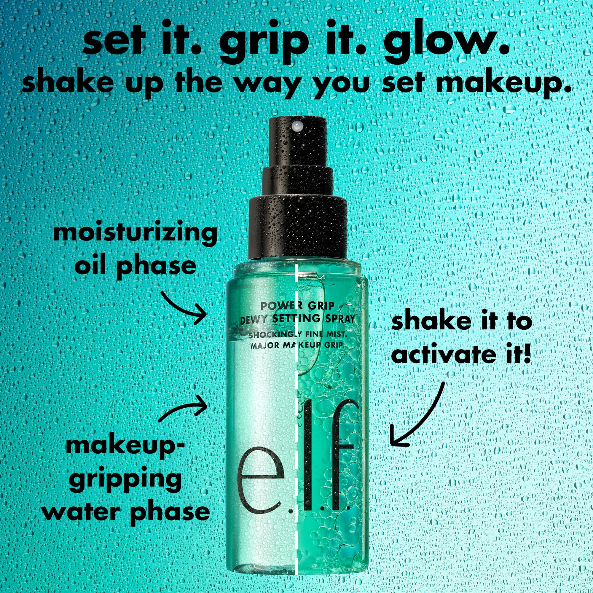 e.l.f. ingredient callout with aloe and hyaluronic visuals, highlights hydration