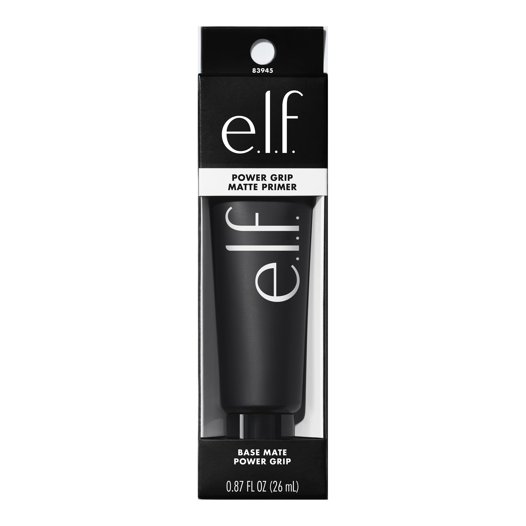 e.l.f. primer on vanity with tools, suggesting streamlined morning makeup routine