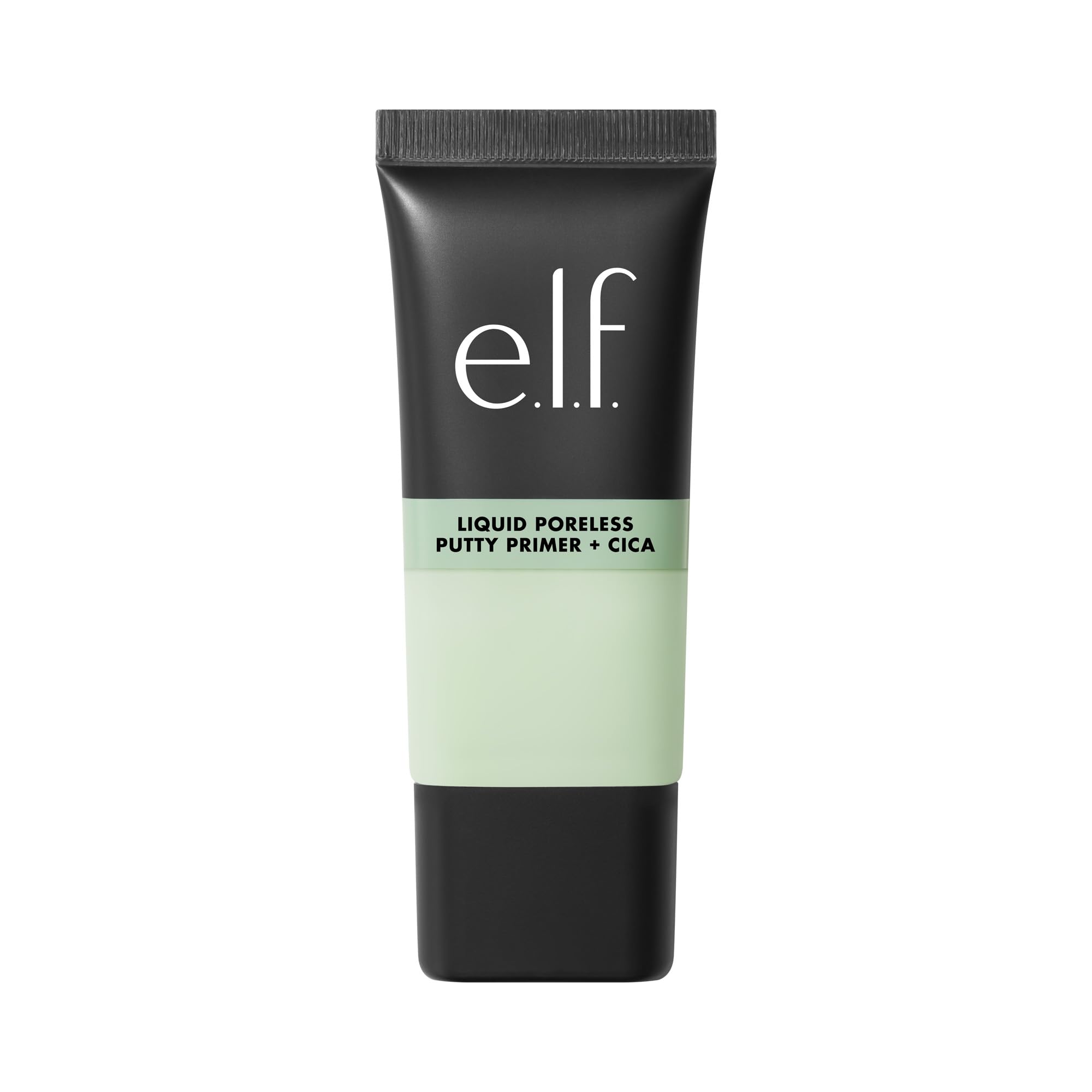 e.l.f. applying primer with fingers for smoothing and redness neutralizing