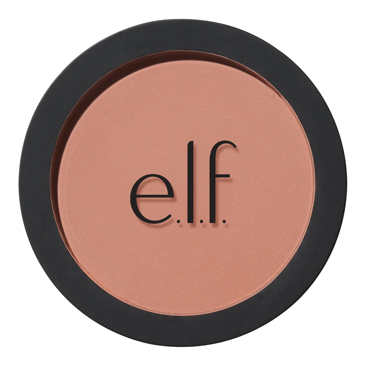 e.l.f. primer-infused blush compact front shows sleek packaging and easy use