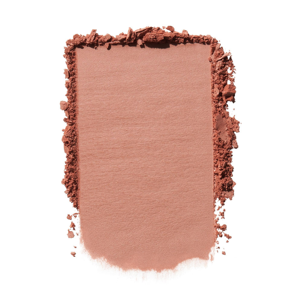 e.l.f. primer-infused blush pan close-up revealing smooth matte texture and blendability