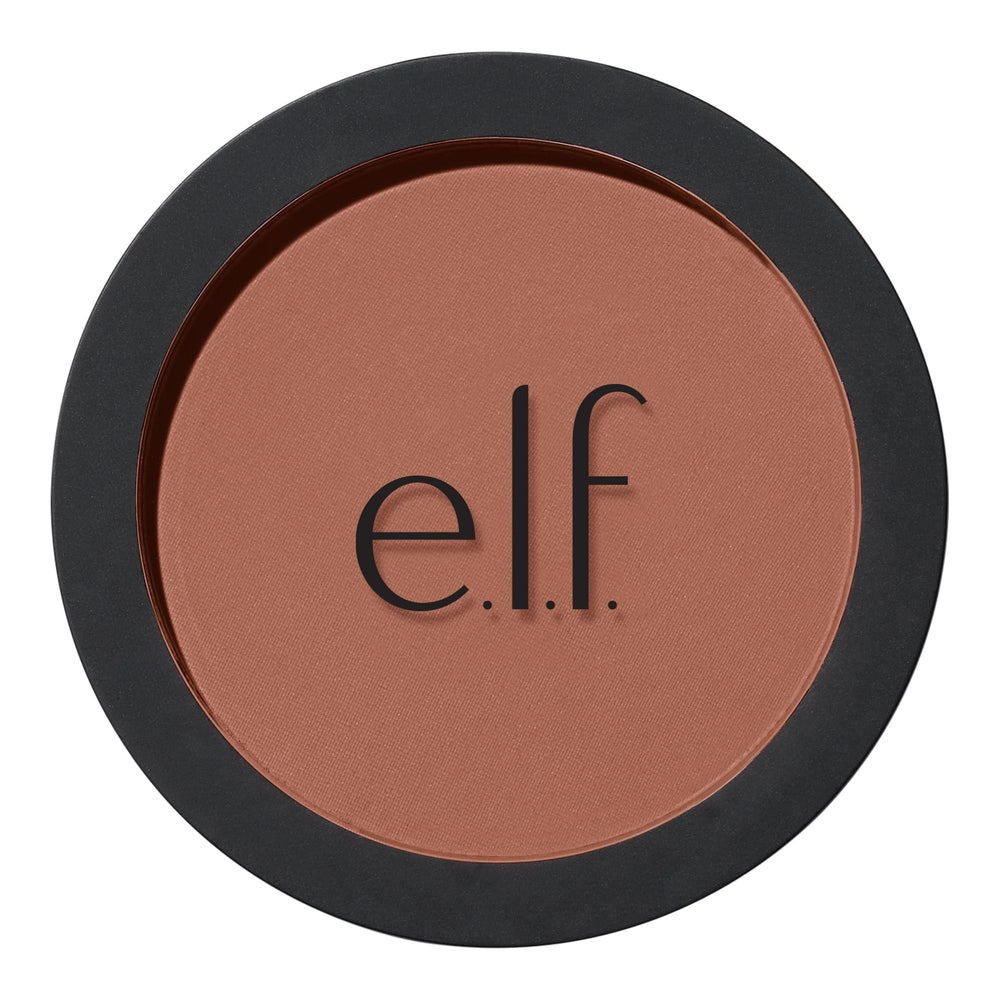 e.l.f. primer-infused bronzer front compact shows sleek packaging and easy portability