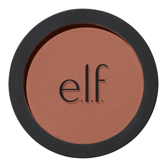 e.l.f. primer-infused bronzer front compact shows sleek packaging and easy portability