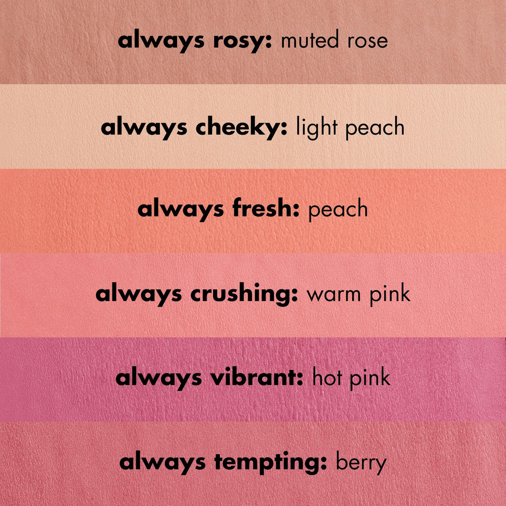 e.l.f. blush with brush showing size scale and user-friendly application