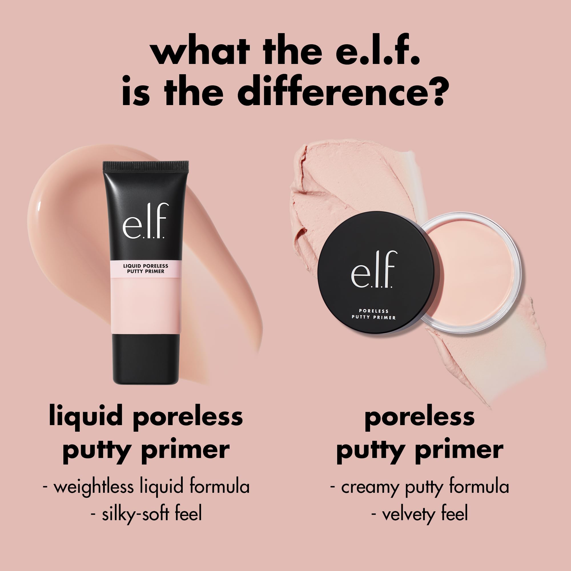 e.l.f. primer next to a coin to indicate compact size and travel-friendly benefit