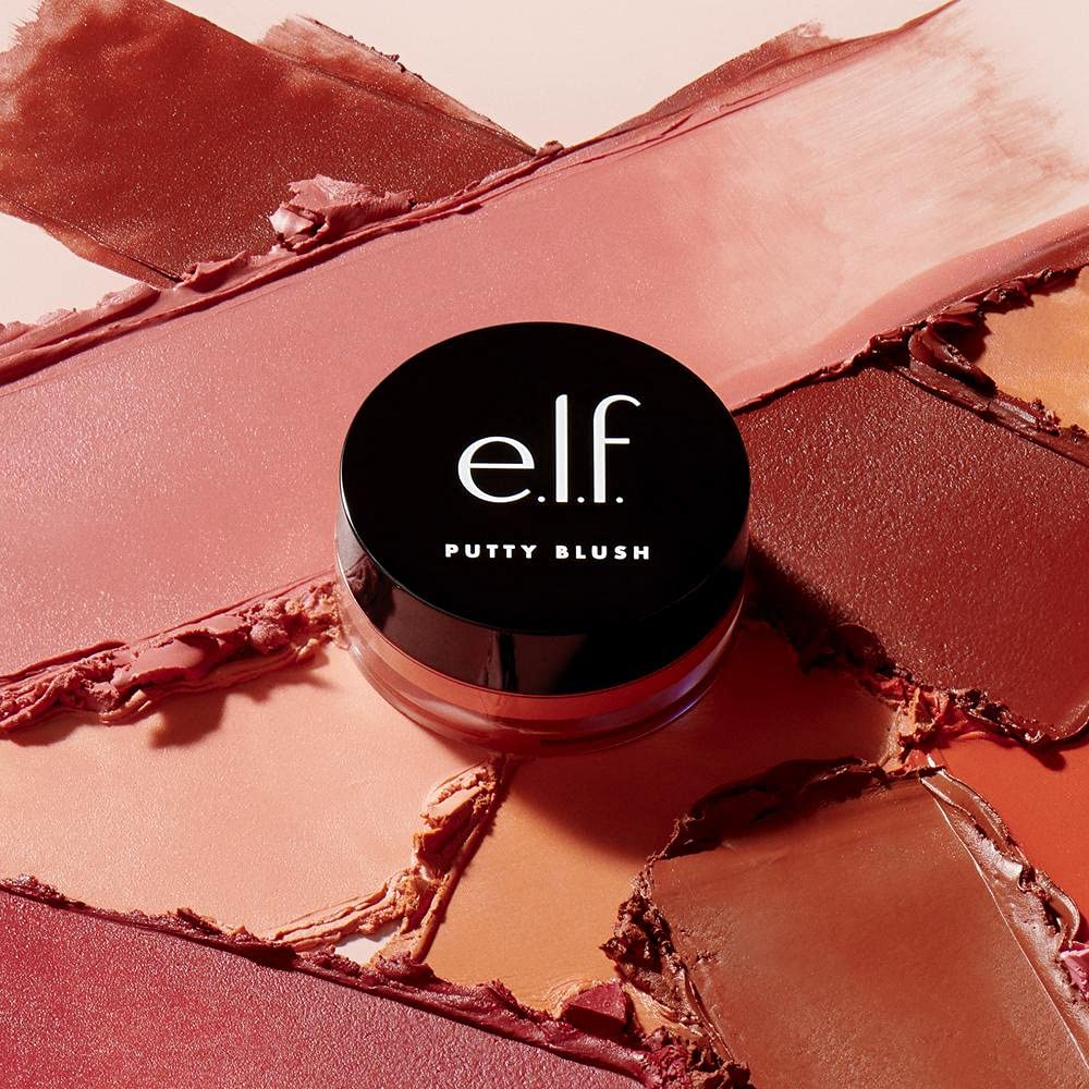 e.l.f. putty blush Fiji label and ingredients display highlights vegan benefits