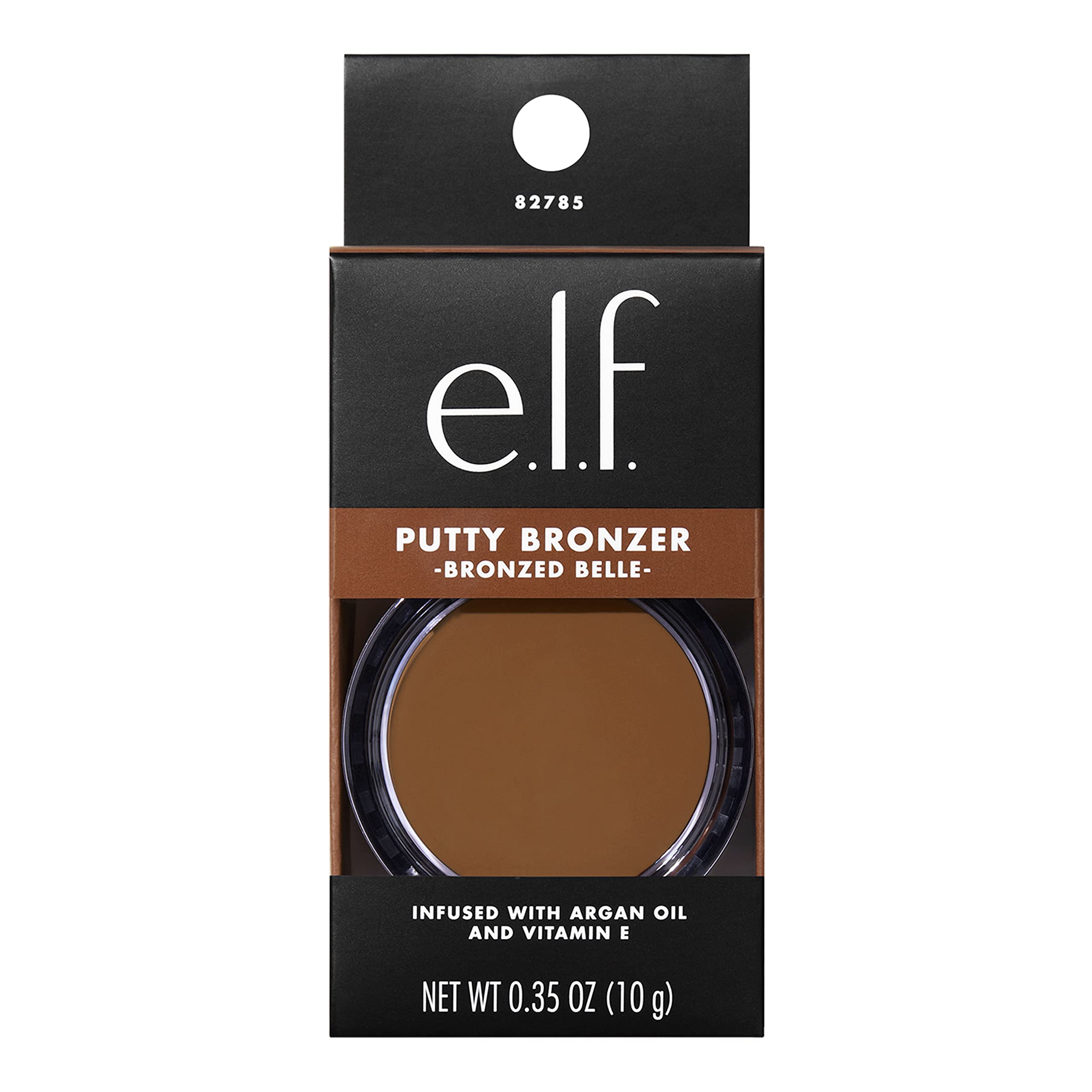 e.l.f. Putty Bronzer being applied with a putty brush for smooth, even coverage