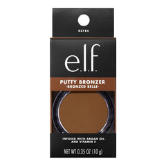 e.l.f. Putty Bronzer being applied with a putty brush for smooth, even coverage