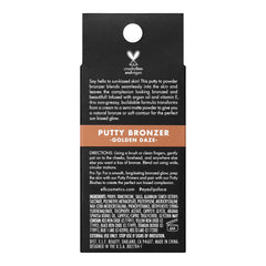 e.l.f. Putty Bronzer applied with putty brush showing seamless blending