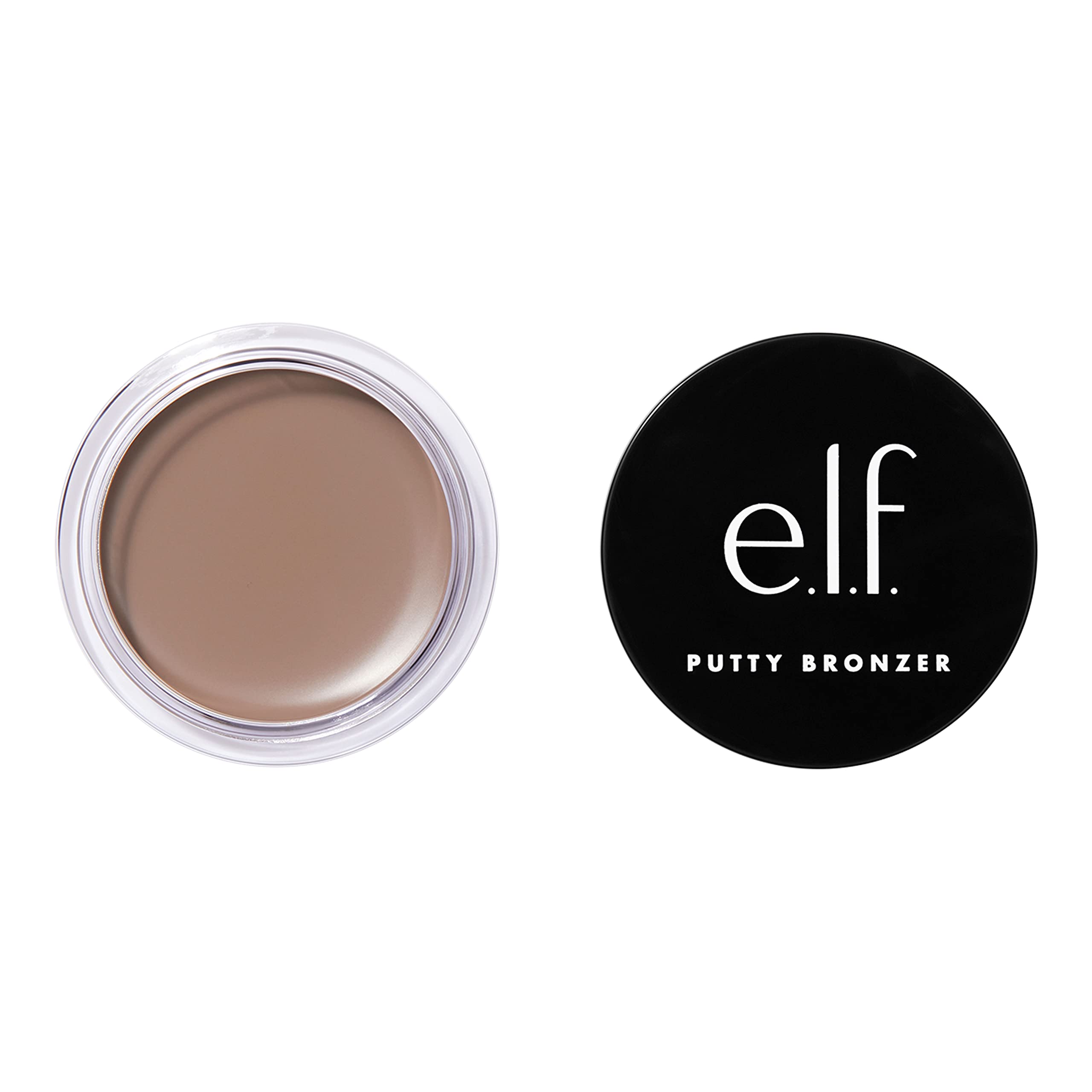 e.l.f. Putty Bronzer compact front view shows packaging and easy-grip design