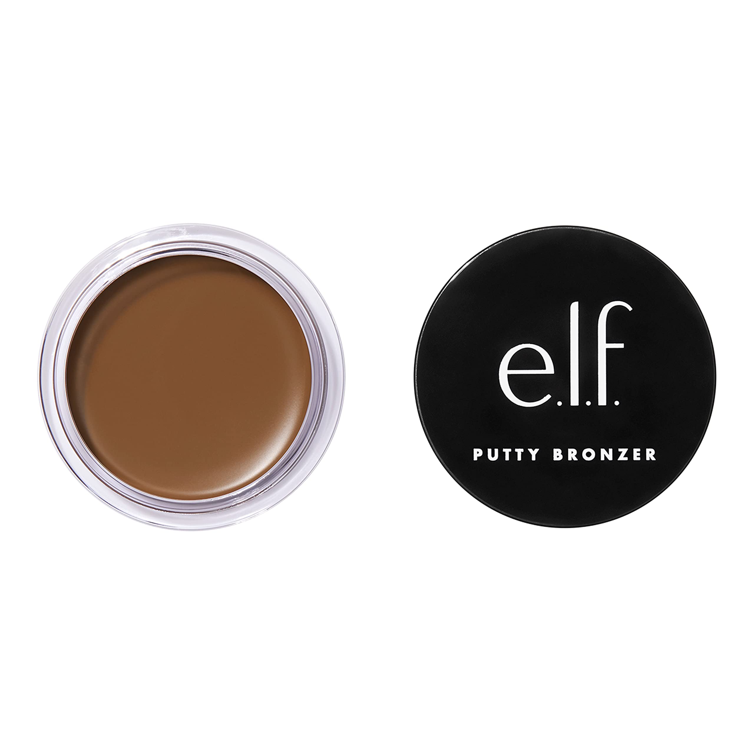 e.l.f. Putty Bronzer compact front view showing sleek packaging and travel-ready size