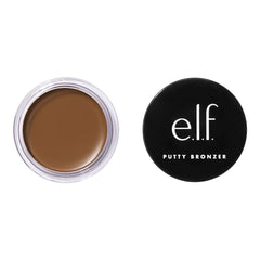 e.l.f. Putty Bronzer compact front view showing sleek packaging and travel-ready size
