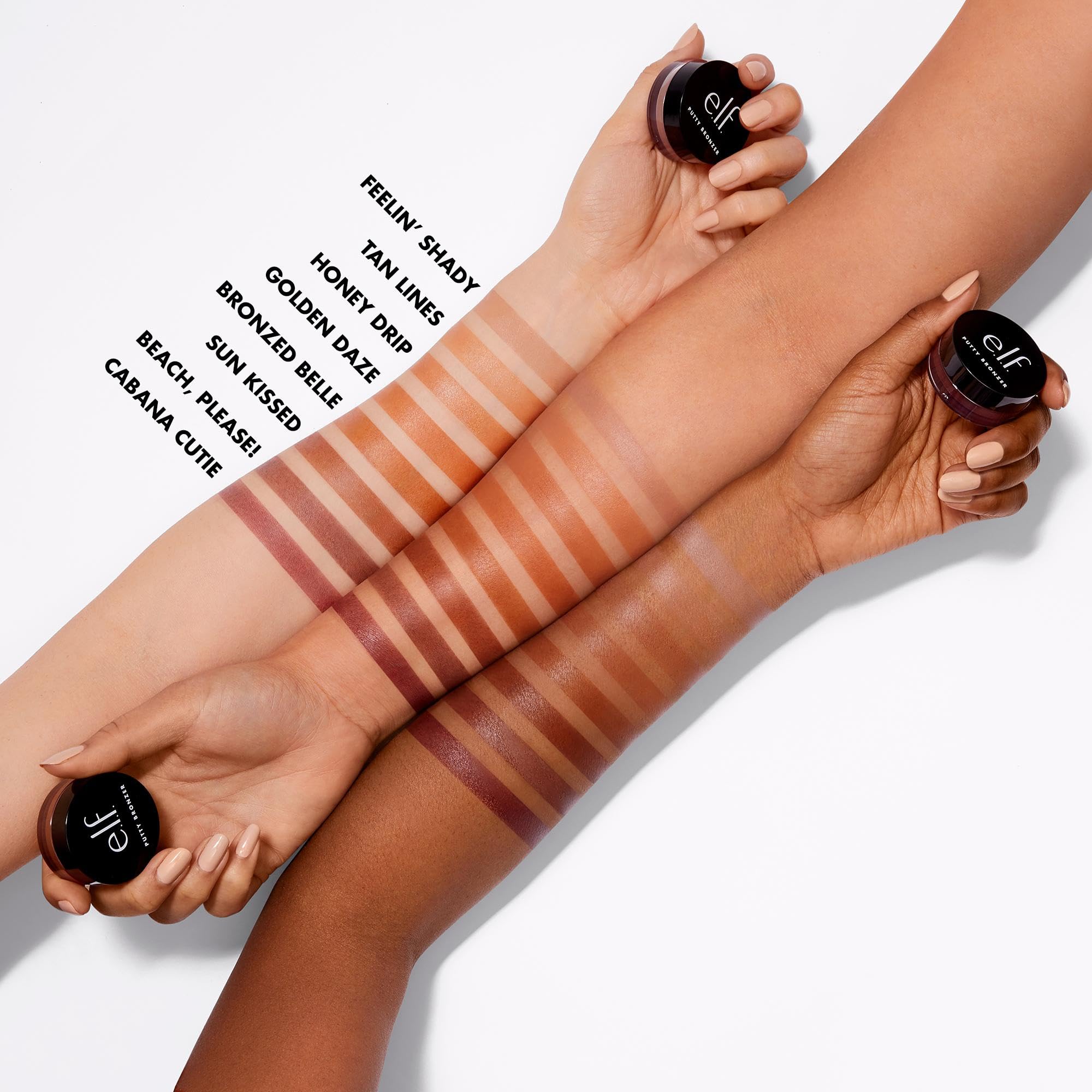 e.l.f. Putty Bronzer in a makeup bag lifestyle shot for everyday glow