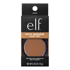 e.l.f. Putty Bronzer open compact revealing product surface and convenient travel size